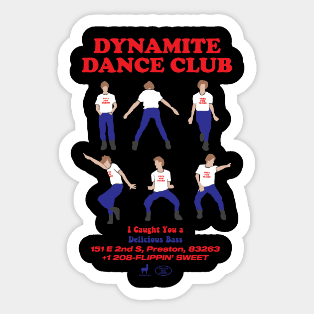 Napoleon Dynamite Dance Club Sticker by jealousclub